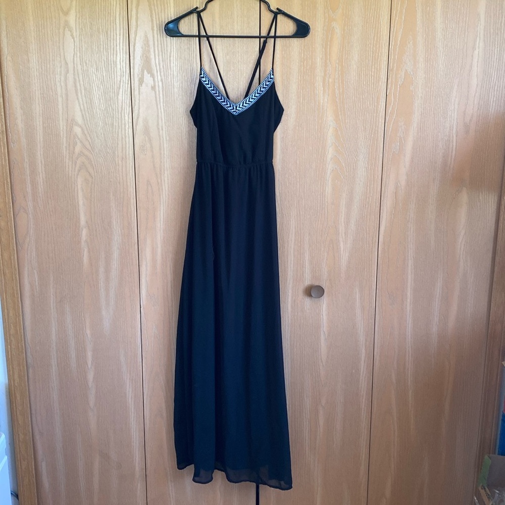 Black maxi dress